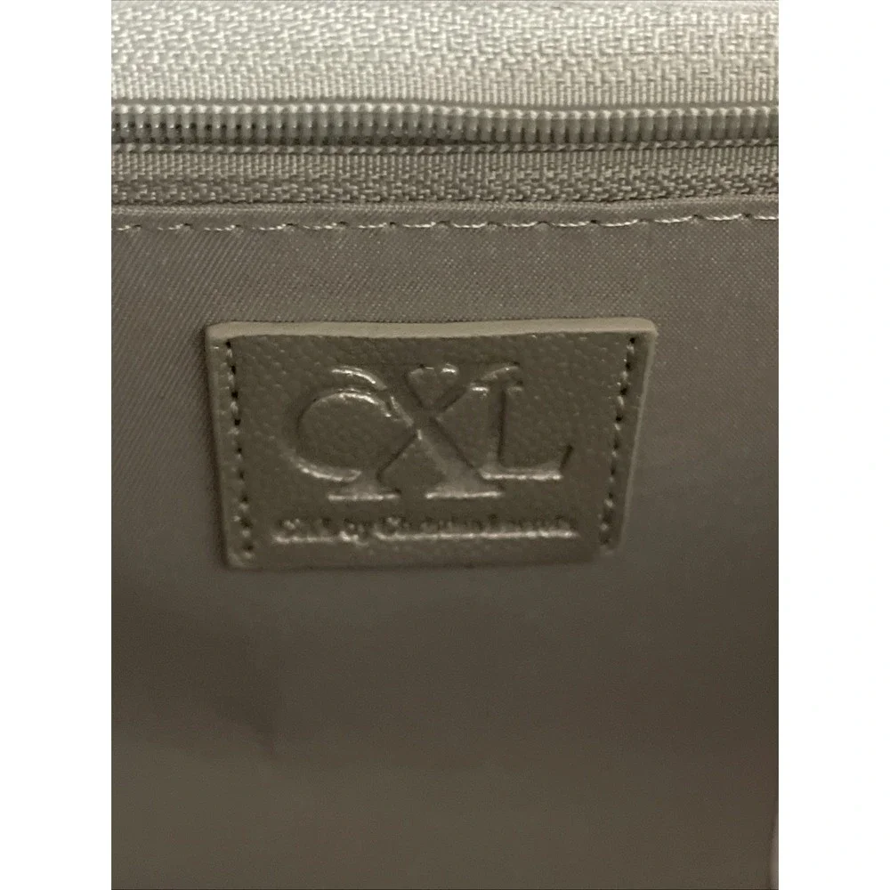 NWT CXL By‎ Christian Lacroix Glam Silver Caviar Clutch W/ Crossbody Chain  $78